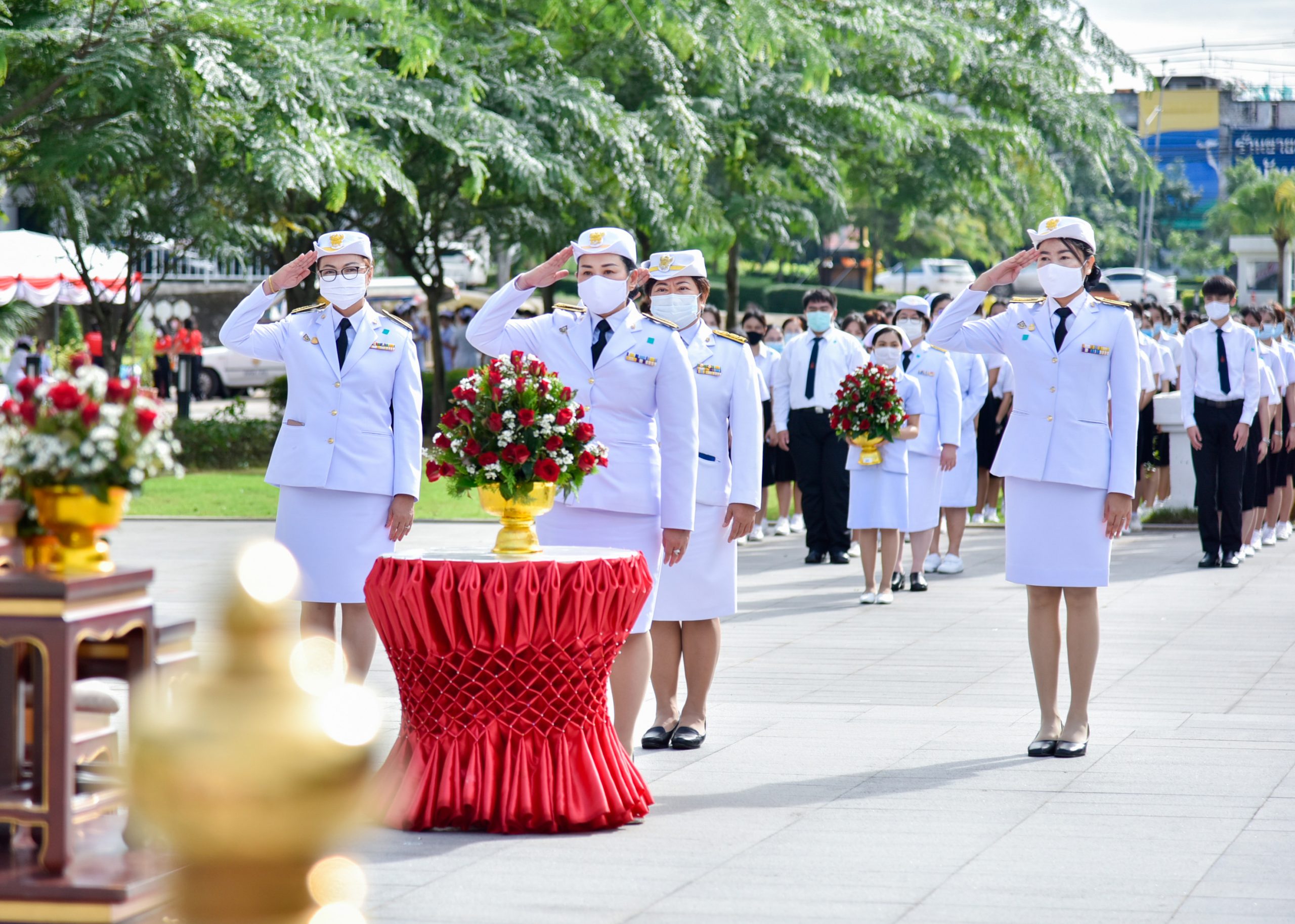 มหาวิทยาลัยขอนแก่น ร่วมพิธีวางพานพุ่มถวายราชสักการะสมเด็จพระศรีนครินทราบรมราชชนนี ปี2563